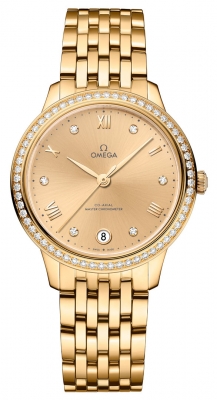 Buy this new Omega De Ville Prestige Co‑Axial Master Chronometer 34mm 434.55.34.20.58.001 ladies watch for the discount price of £30,096.00. UK Retailer.